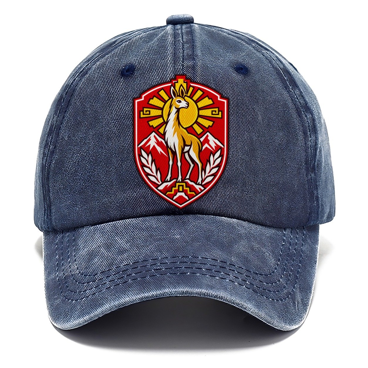 Peru Minimal Emblem Country Logos Classic Cap – Twilight Navy