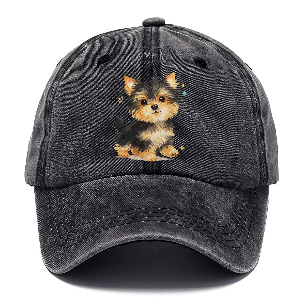 Yorkie Puppy with Sparkles Classic Cap – Graphite