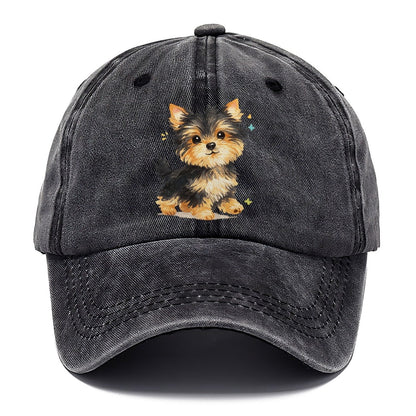 Yorkie Puppy with Sparkles Classic Cap – Graphite