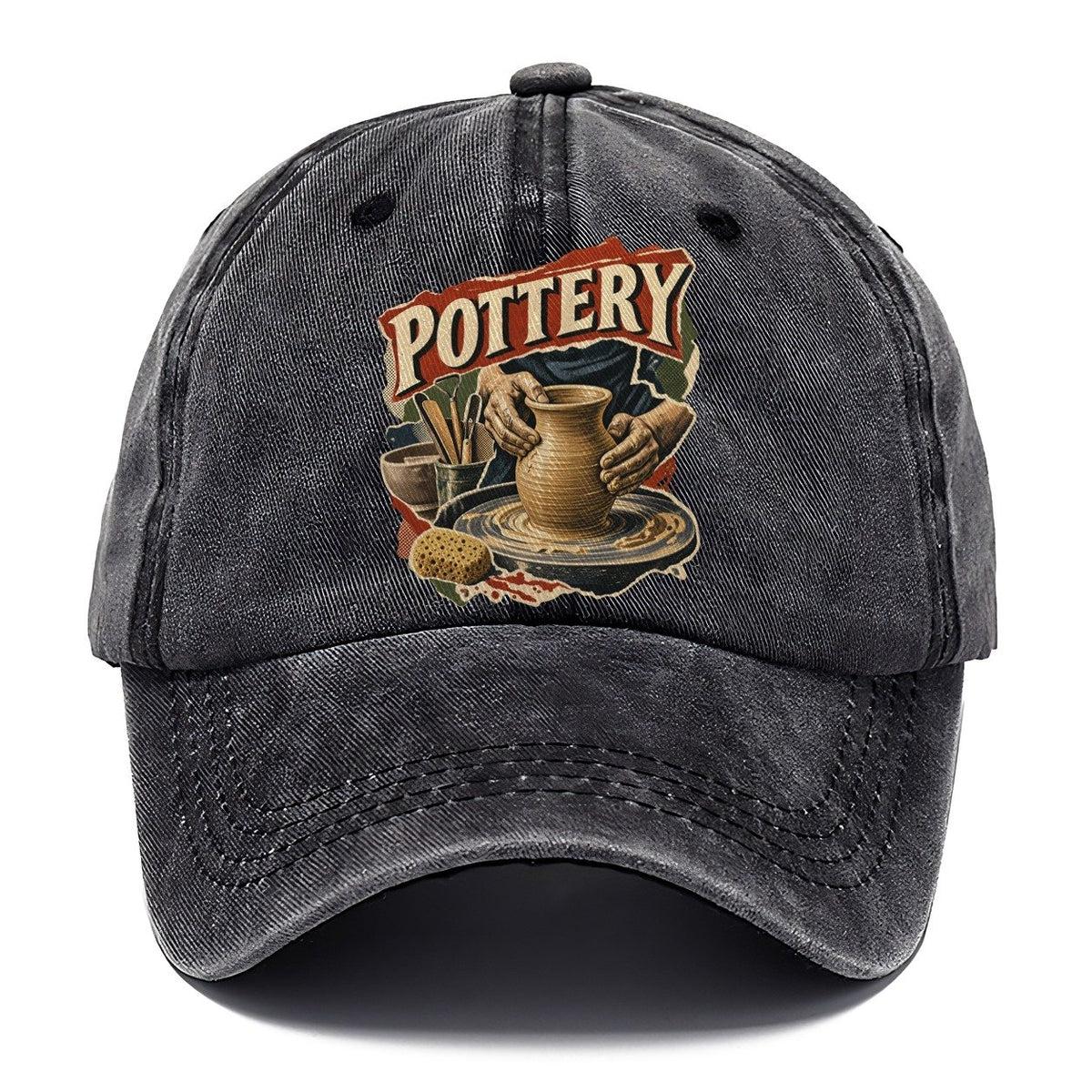 Pottery Hands on Wheel Classic Cap – Graphite