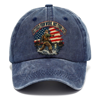 Retired From Work Not From Life Old Man Strong Classic Cap – Twilight Navy