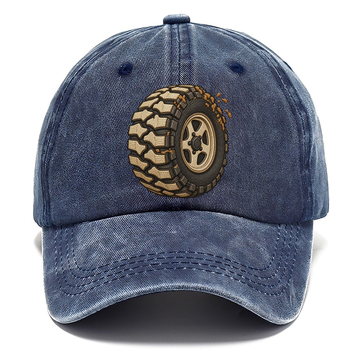 Mud Terrain Tyre Three Quarter Off Roading And Overlanding Classic Cap – Twilight Navy