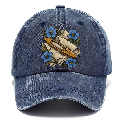 Ulster Linen Shuttle And Flax Uk Culture Heritage Classic Cap – Twilight Navy