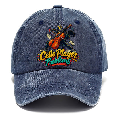 Cello Player Problems Music Instruments Classic Cap – Twilight Navy