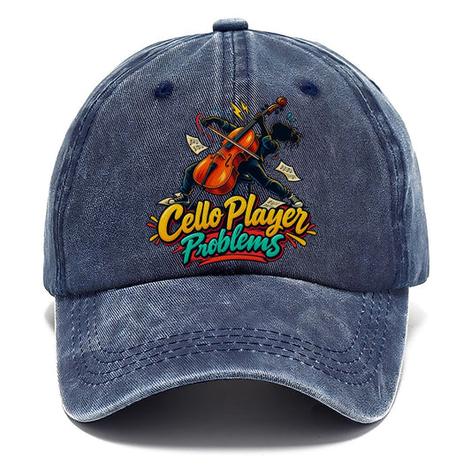 Cello Player Problems Music Instruments Classic Cap – Twilight Navy