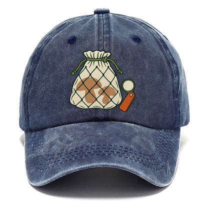 Mesh Bag And Hand Lens Foraging And Mycology Classic Cap – Twilight Navy