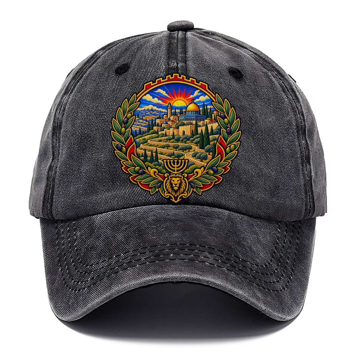 Judean Hills Terraces Jerusalem Classic Cap – Graphite