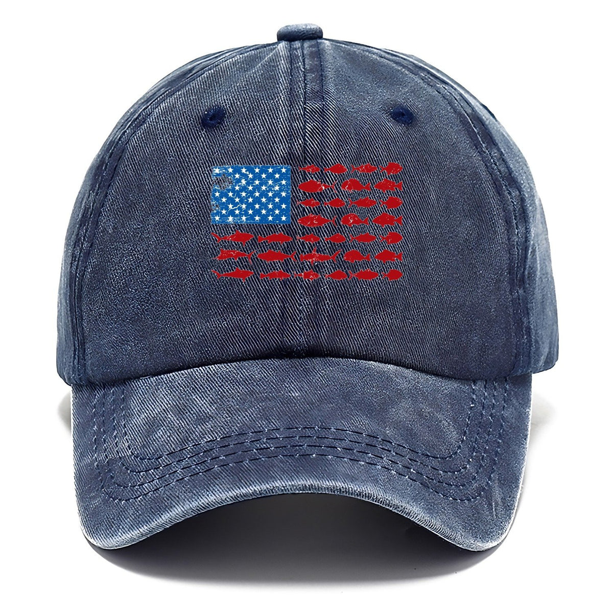 Fish Flag Logo Classic Cap – Twilight Navy