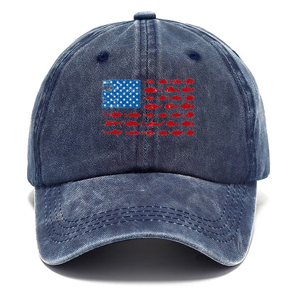 Fish Flag Logo Classic Cap – Twilight Navy
