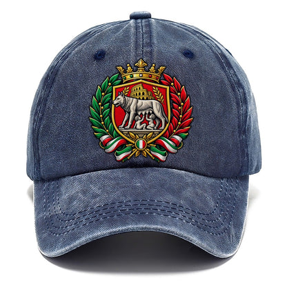 Italy Heraldic Crest Country Logos Classic Cap – Twilight Navy