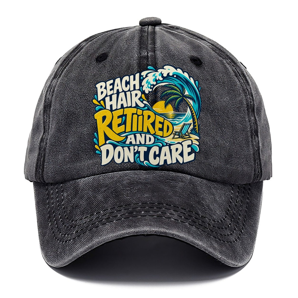 Beach Hair Retired And Don't Care Coastal Living Classic Cap – Graphite