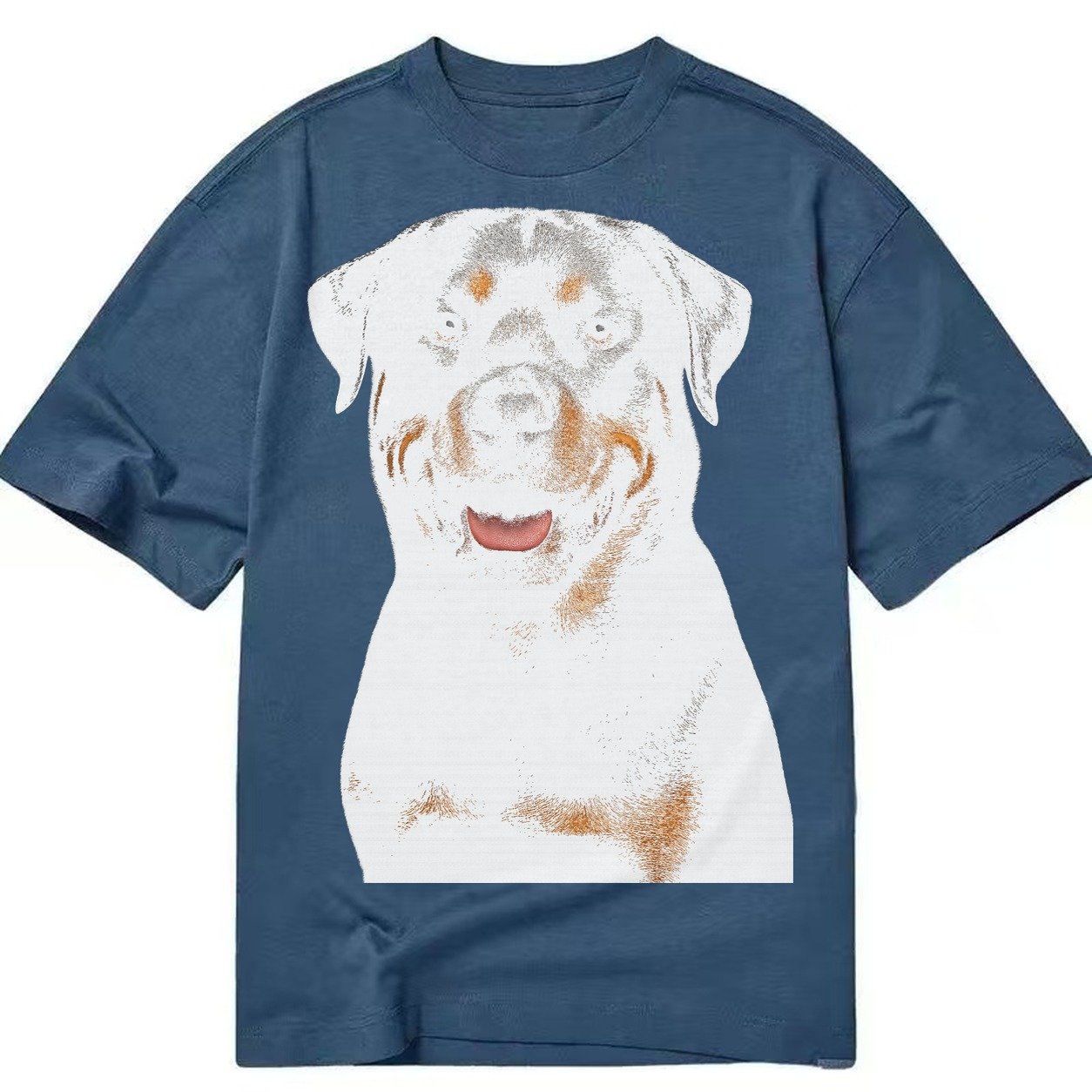 Rottweiler Powerful Guardian Classic T-shirt – Twilight Navy