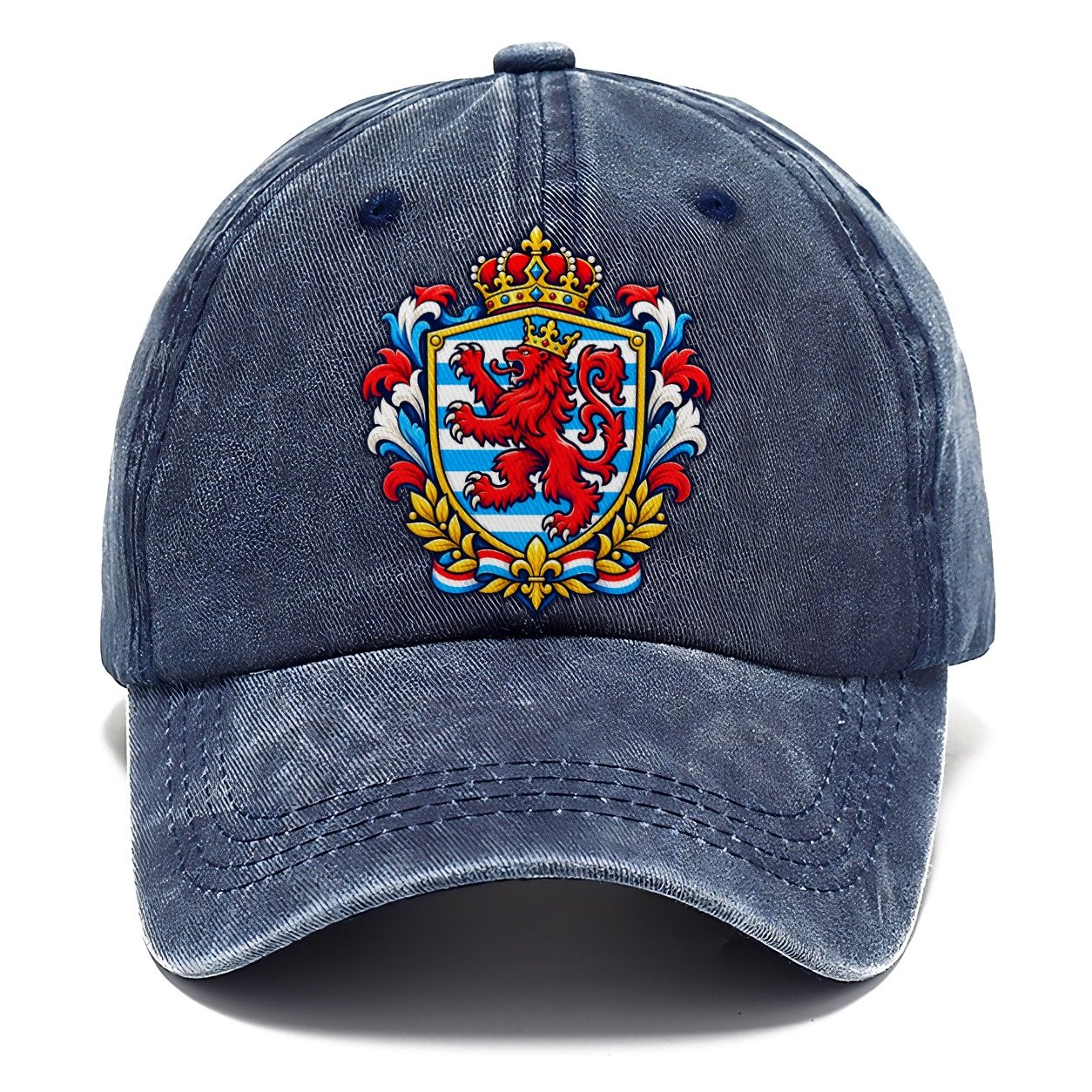 Luxembourg Heraldic Crest Country Logos Classic Cap – Twilight Navy