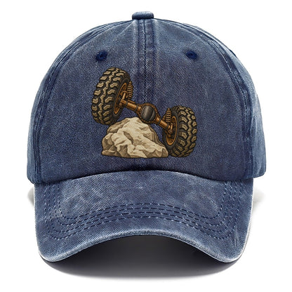 Articulated Axle Over A Rock Off Roading And Overlanding Classic Cap – Twilight Navy