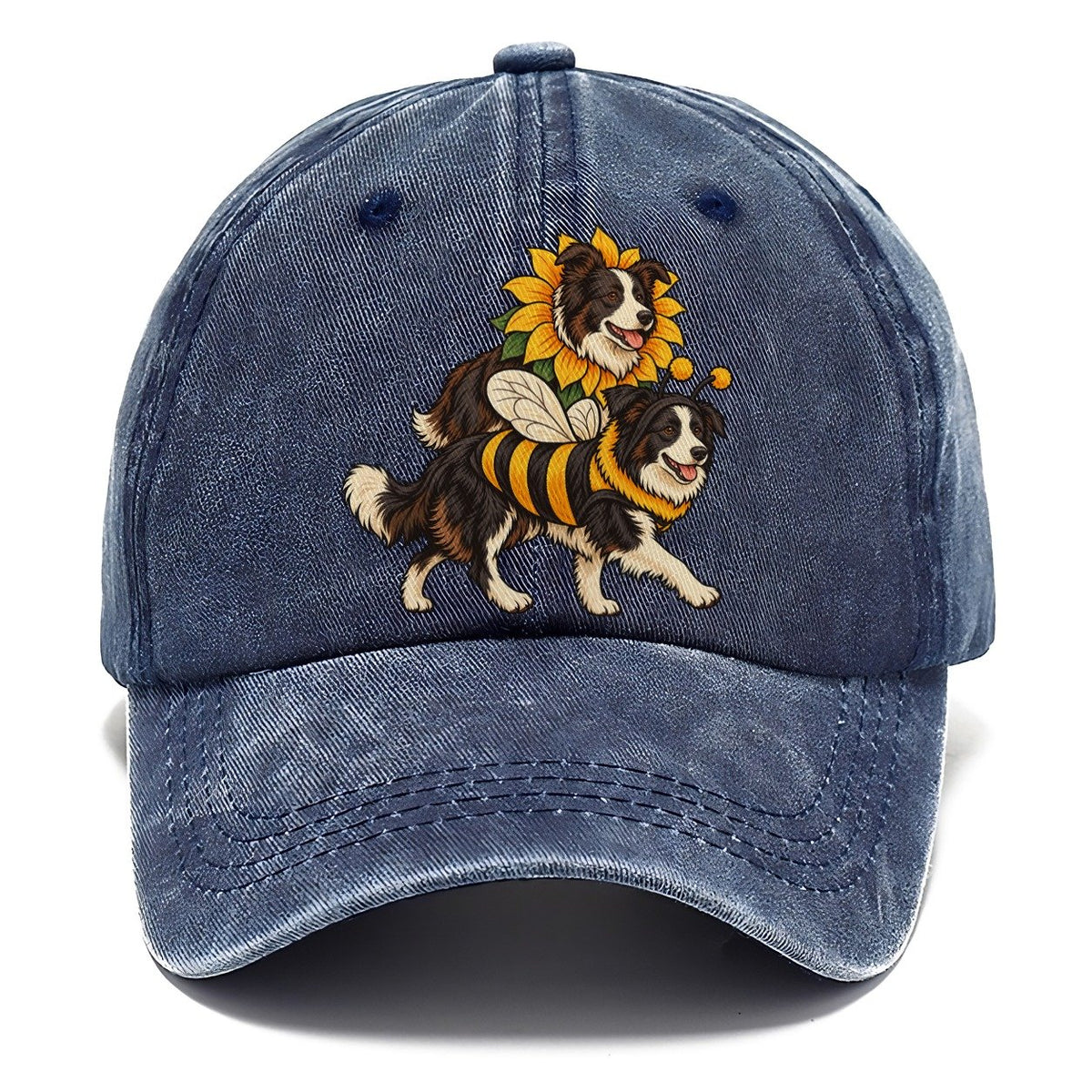 2 Border Collies In Halloween Costumes Hdp 18 Parade Lineup Halloween Dog Parade Classic Cap – Twilight Navy