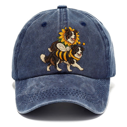 2 Border Collies In Halloween Costumes Hdp 18 Parade Lineup Halloween Dog Parade Classic Cap – Twilight Navy
