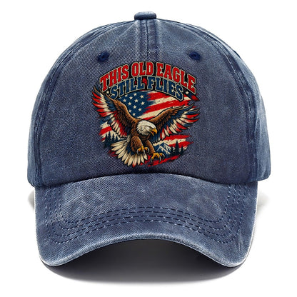This Old Eagle Still Flies Old Man Strong Classic Cap – Twilight Navy