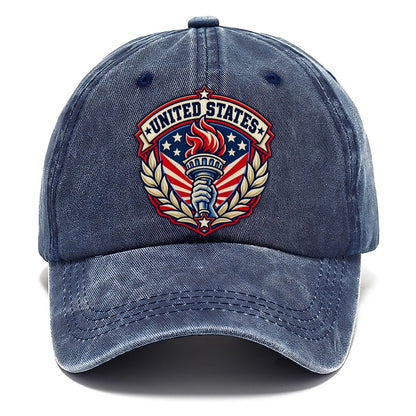 United States Retro Badge Country Logos Classic Cap – Twilight Navy