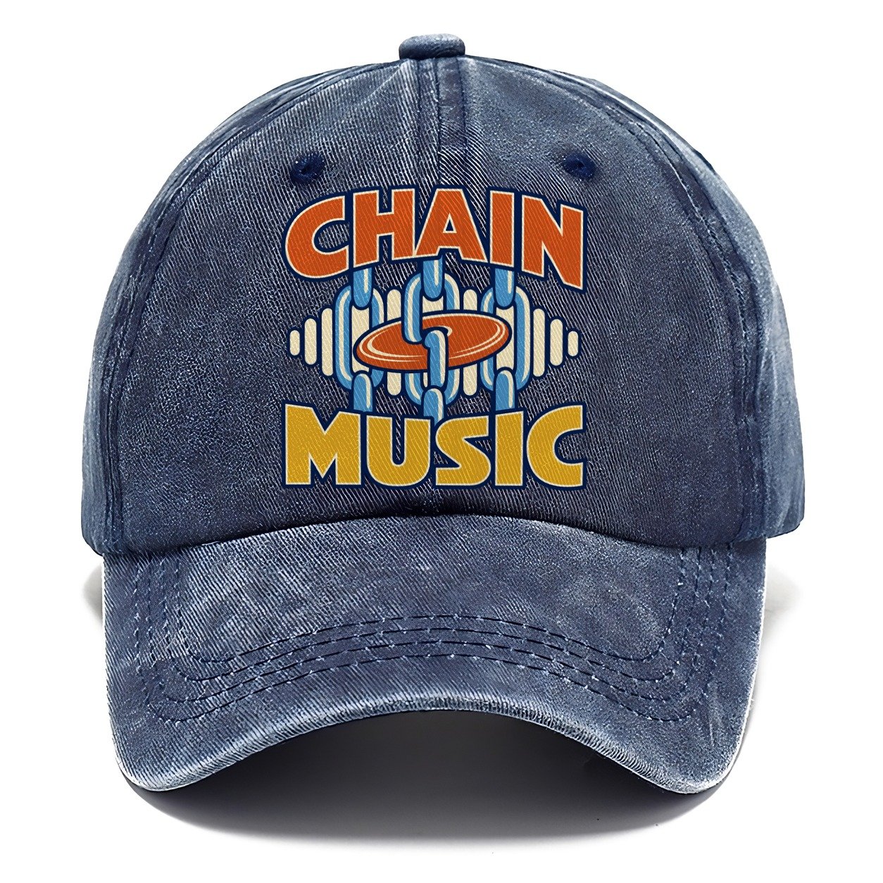 Chain Music Disc Golf Classic Cap – Twilight Navy