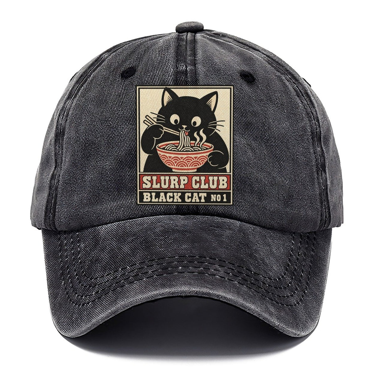 Black Cat Shoyu Slurp Club Classic Cap – Graphite