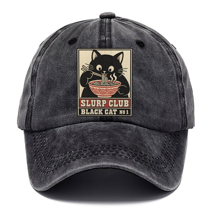 Black Cat Shoyu Slurp Club Classic Cap – Graphite