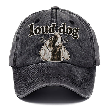 A Howling Beagle Head Tipped Back Bark For Me Classic Cap – Graphite