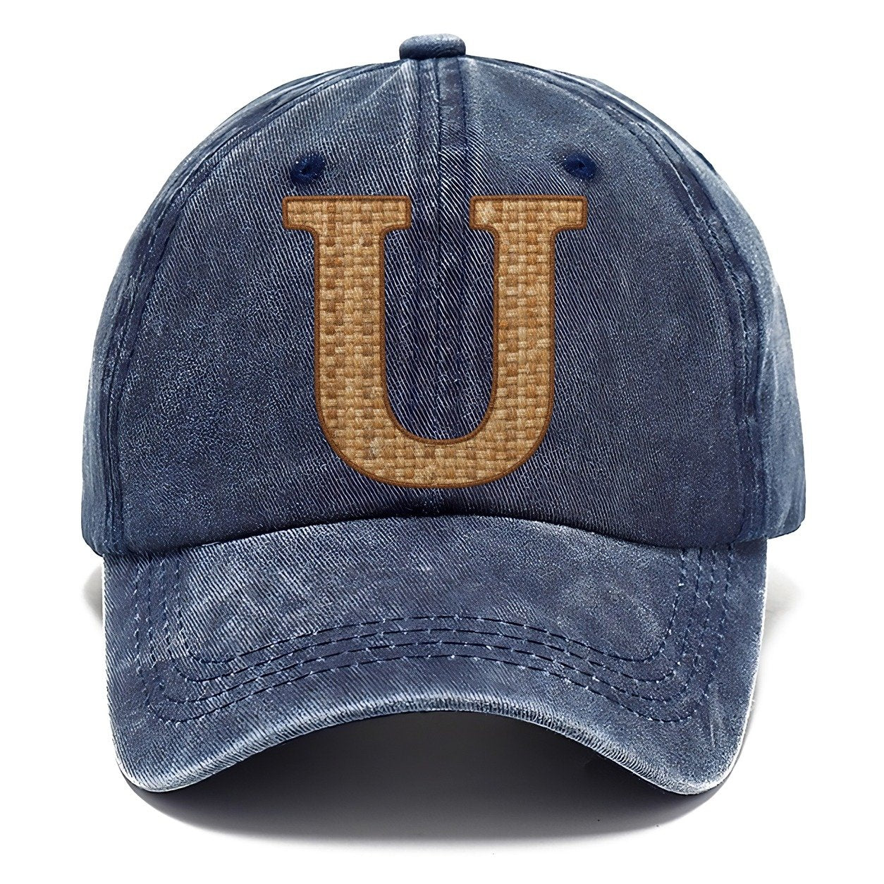 Woven Tweed U Monogram Classic Cap – Twilight Navy