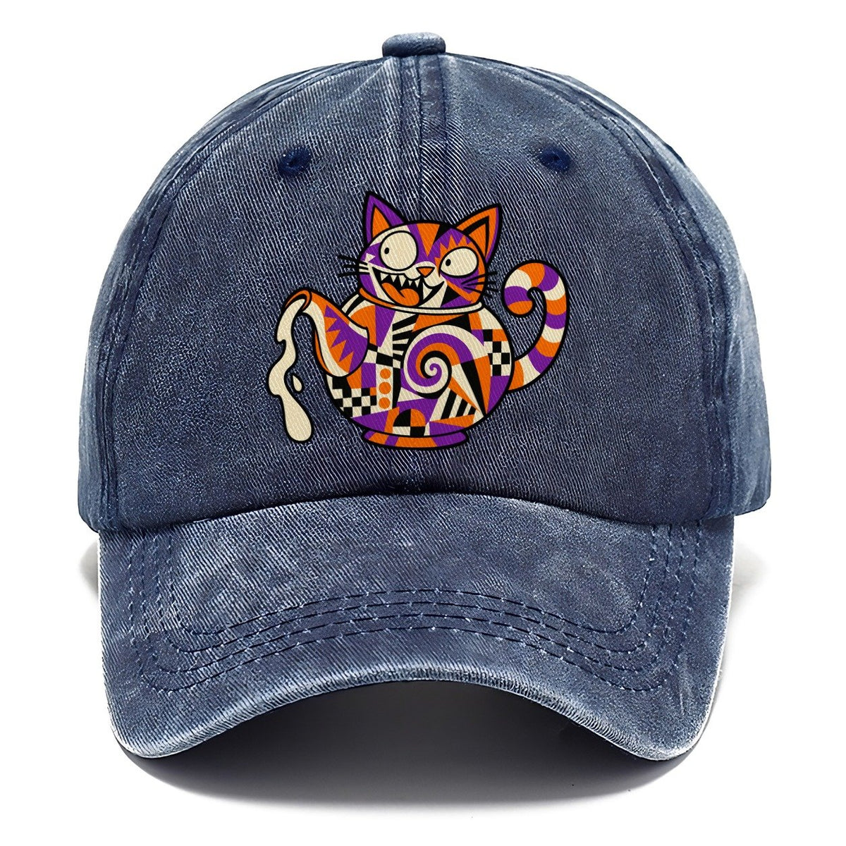 Cat Head Teapot Crazy Styles Classic Cap – Twilight Navy