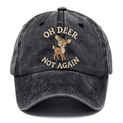 Deer Animal Puns Classic Cap – Graphite