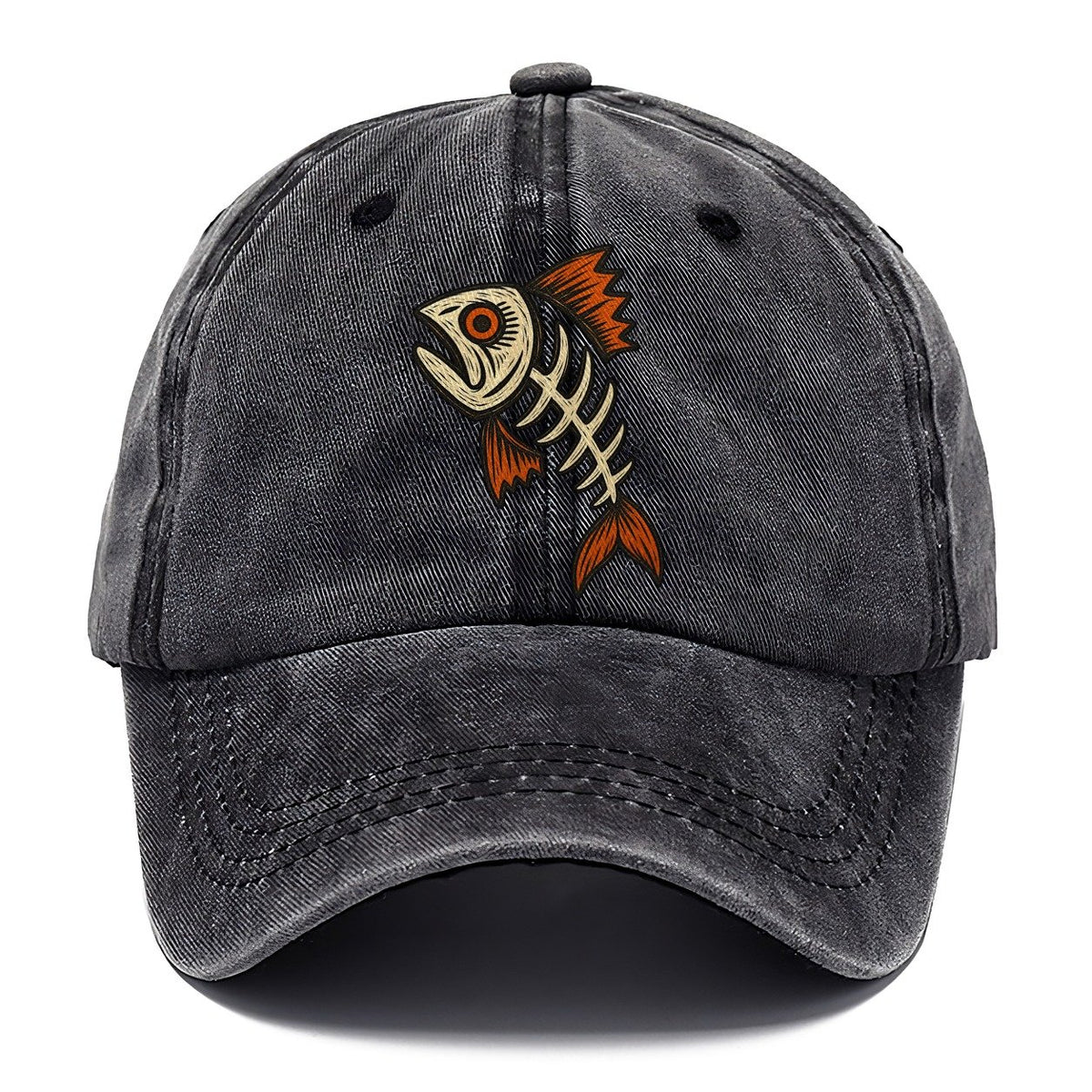 Fish Head Skeleton Classic Cap – Graphite