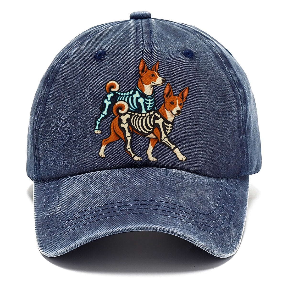 2 Basenjis In Halloween Costumes Hdp 29 Parade Lineup Halloween Dog Parade Classic Cap – Twilight Navy
