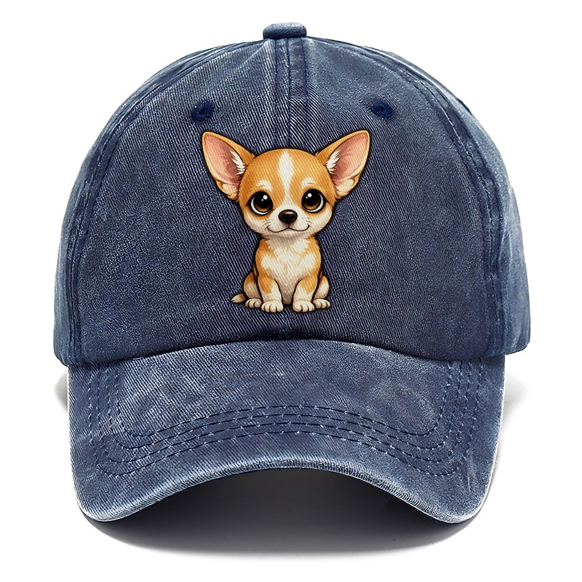 Chihuahua Sitting Sweetheart Classic Cap – Twilight Navy
