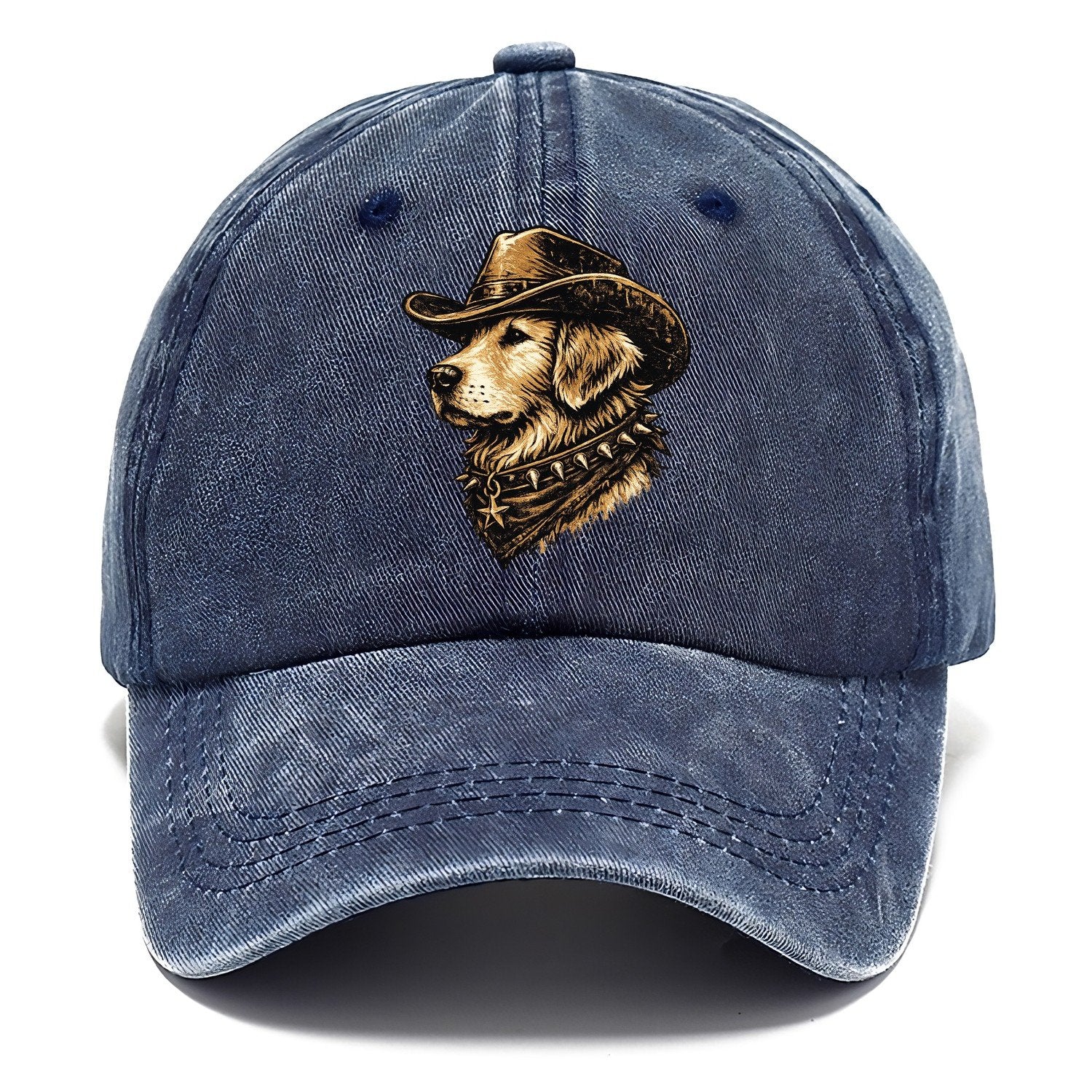 Golden Retriever Western Outlaw Classic Cap – Twilight Navy