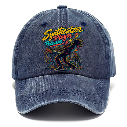 Synthesizer Player Problems Music Instruments Classic Cap – Twilight Navy