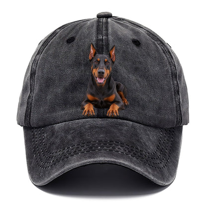 Doberman Pinscher Lying Down Top Breeds Classic Cap – Graphite
