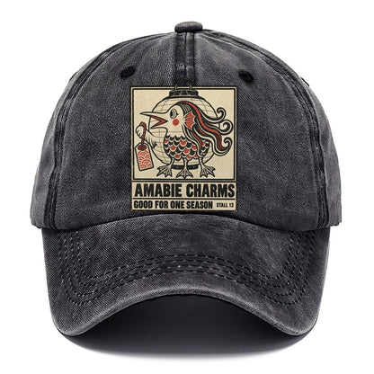 Amabie Charms Yokai Night Market Classic Cap – Graphite