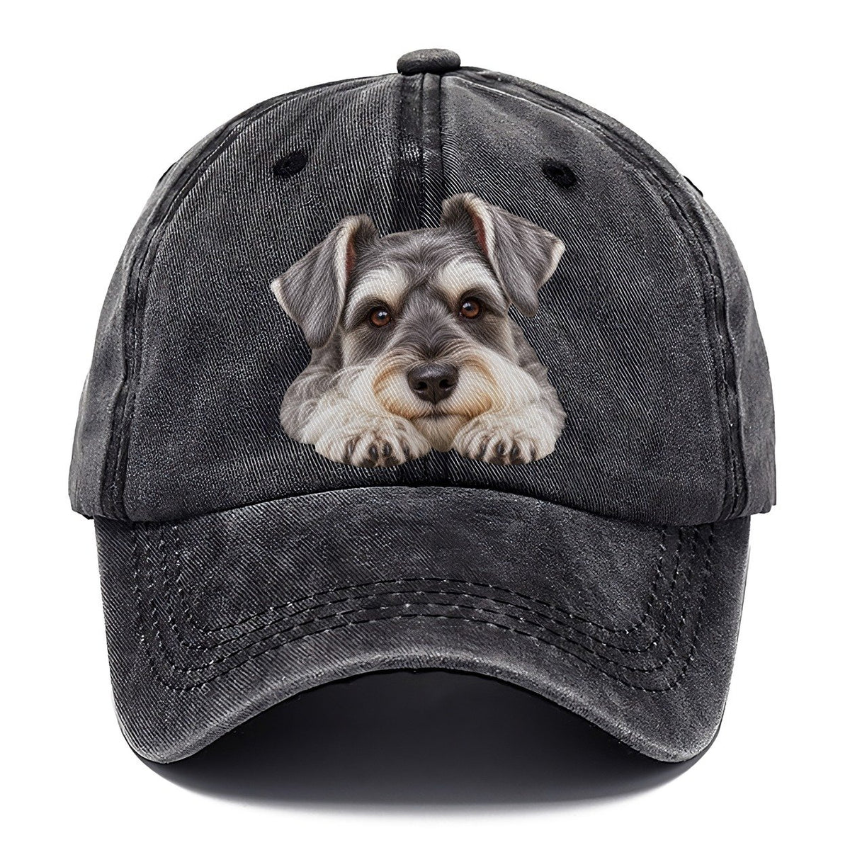 Schnauzer Chin On Paws Character Club Classic Cap – Graphite