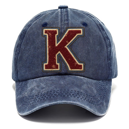 Varsity Chenille K Monogram Classic Cap – Twilight Navy