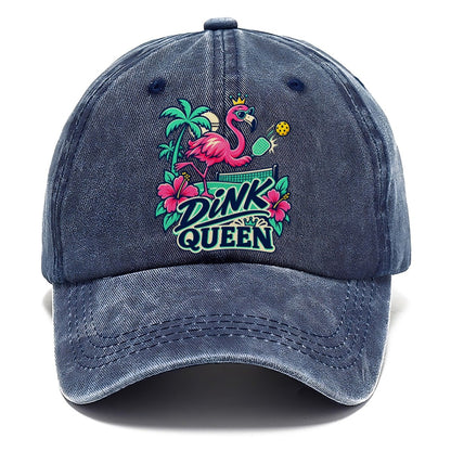 Flamingo Dink Queen Pickleball Life Classic Cap – Twilight Navy