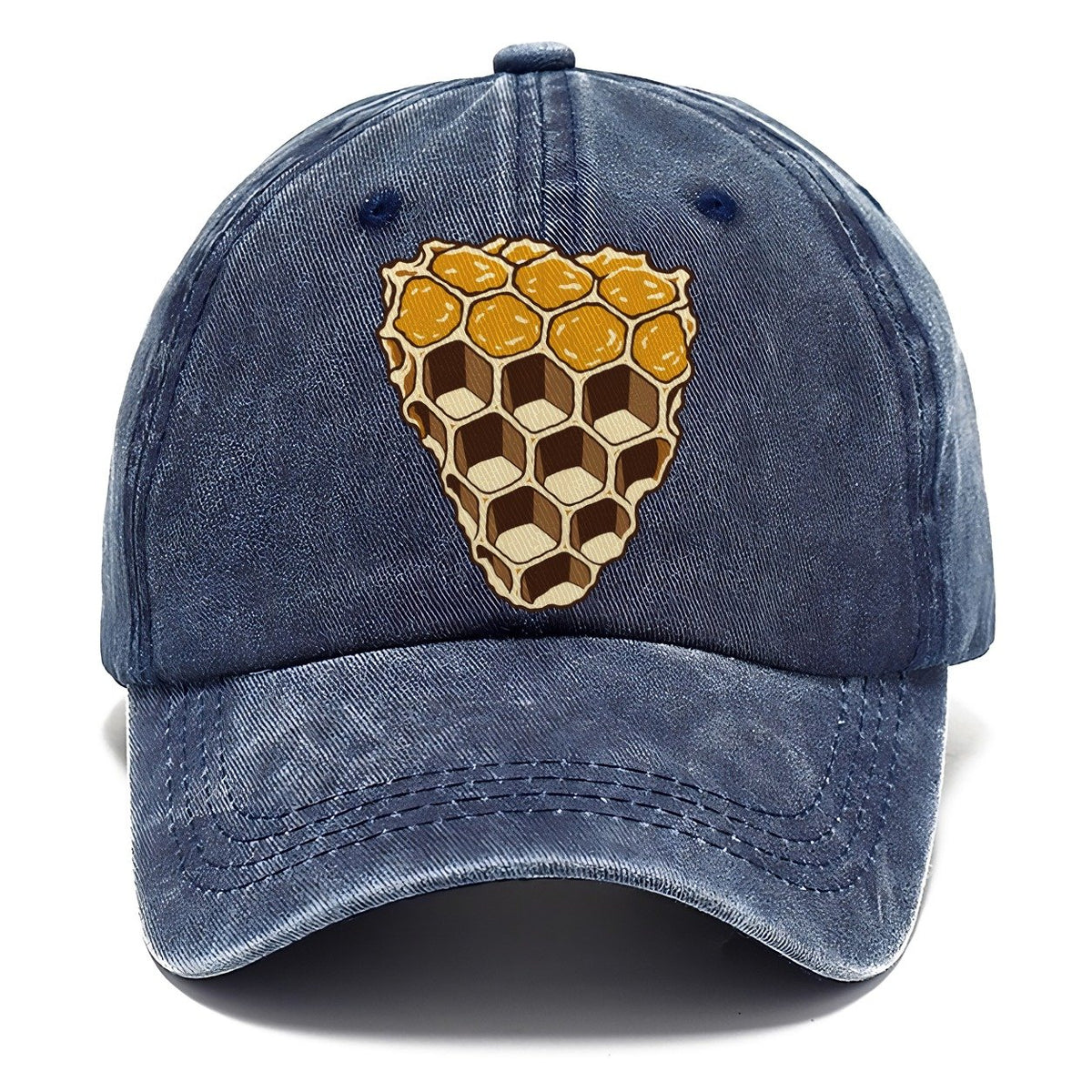 Wax Comb Cross Section Beekeeping Classic Cap – Twilight Navy
