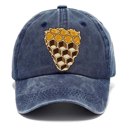 Wax Comb Cross Section Beekeeping Classic Cap – Twilight Navy