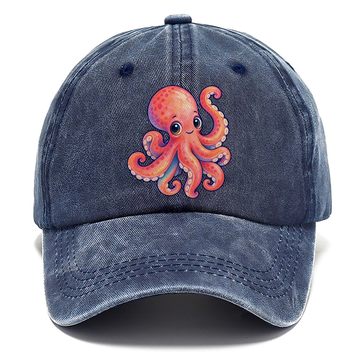 Octopus Tucked Curl Sea Sprite Classic Cap – Twilight Navy