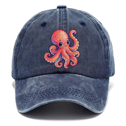 Octopus Tucked Curl Sea Sprite Classic Cap – Twilight Navy