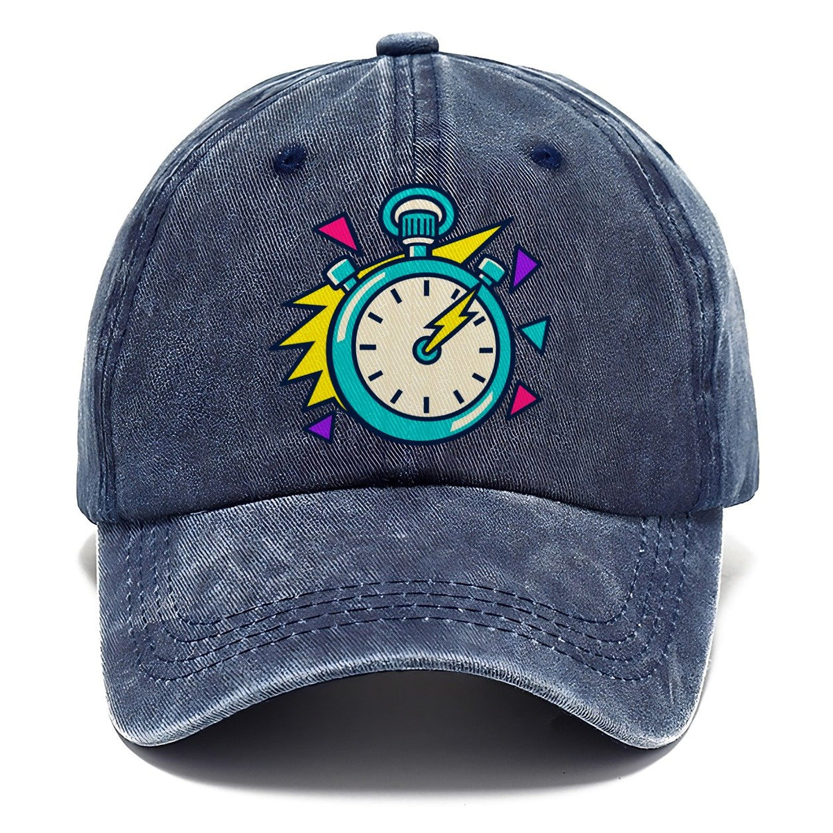 Lightning Stopwatch 90S Running Clubs Classic Cap – Twilight Navy
