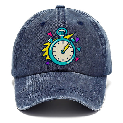 Lightning Stopwatch 90S Running Clubs Classic Cap – Twilight Navy