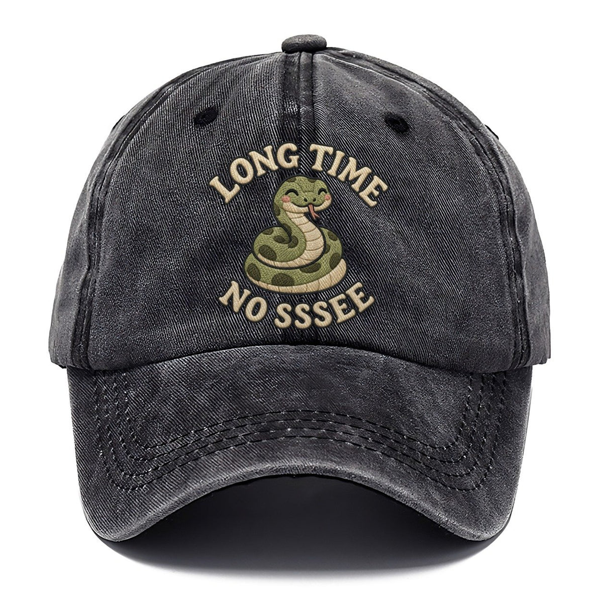 Snake Animal Puns Classic Cap – Graphite