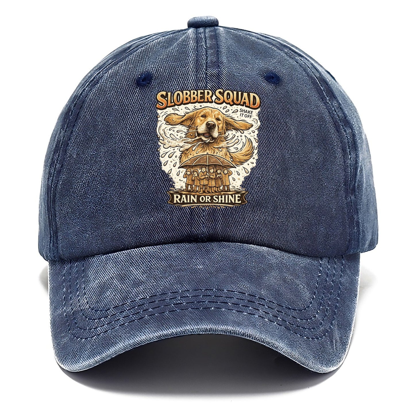 Golden Retriever Slobber Squad Classic Cap – Twilight Navy