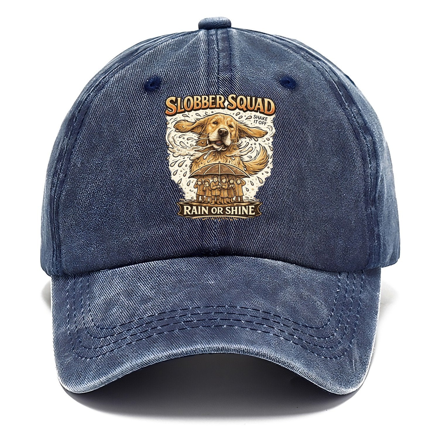 Golden Retriever Slobber Squad Classic Cap – Twilight Navy