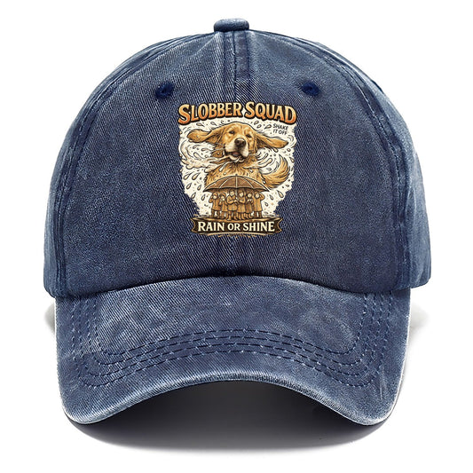 Golden Retriever Slobber Squad Classic Cap – Twilight Navy
