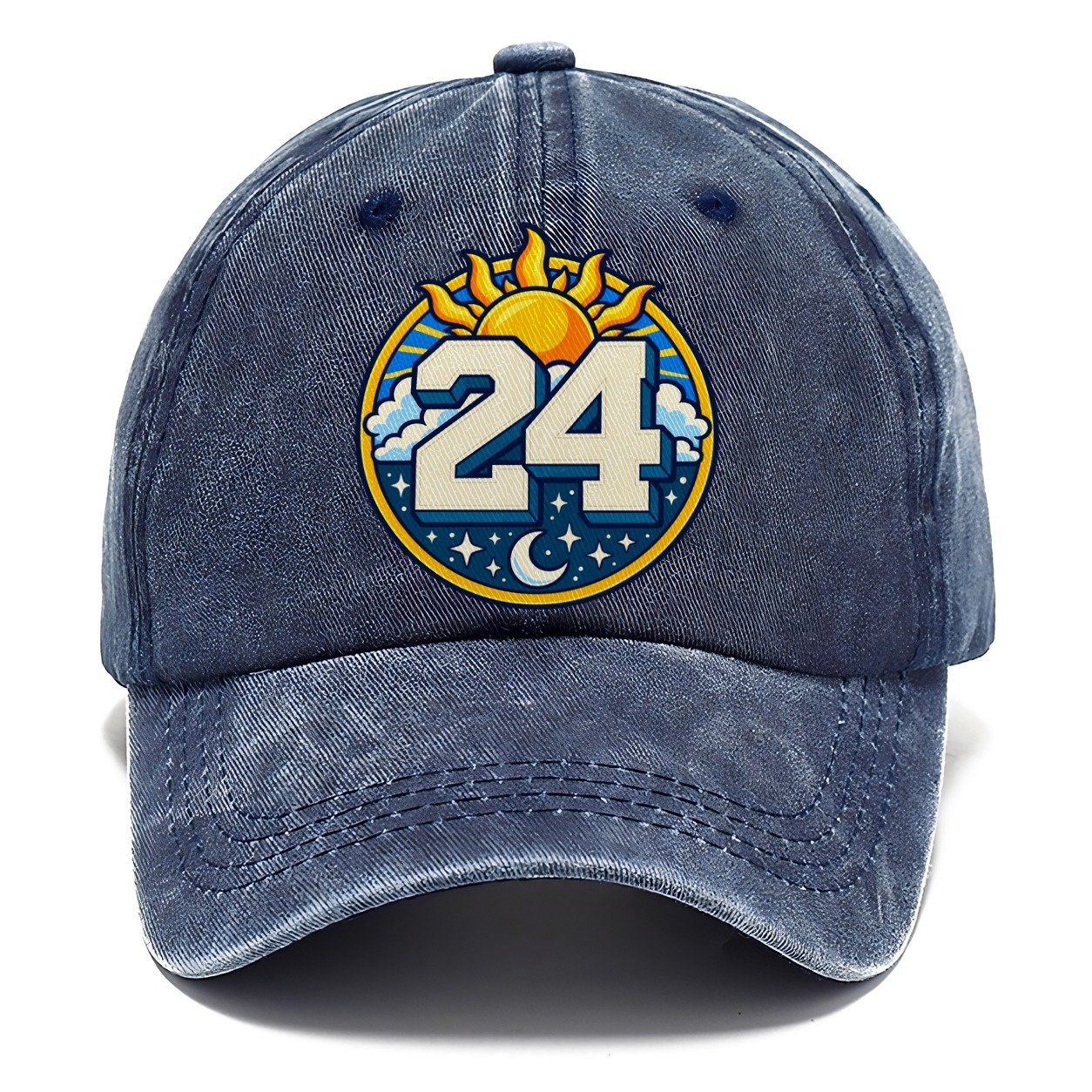 All Day Every Hour Number Club Classic Cap – Twilight Navy